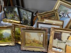 Two tubs of framed pictures Condition reports provided on request by email for this auction