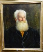 GEORGE GOODWIN KILBURNE (1839-1924) oil on canvas - half portrait of a bearded gentleman 66 x 55cms.