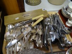 A parcel of mixed flatware Condition reports provided on request by email for this auction otherwise