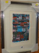 SARAH HOPKINS limited edition (6/15) signed print - entitled 'Tapestry', signed and dated '07, 37