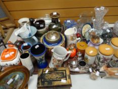 A parcel of mixed glassware and pottery ETC Condition reports provided on request by email for