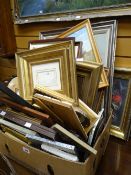 A box of miscellaneous pictures