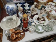 A parcel of mixed ornamental china Condition reports provided on request by email for this auction