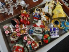 A collection of modern novelty enamelled patch boxes Condition reports provided on request by