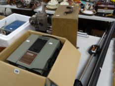 A parcel of vintage projector equipment Condition reports provided on request by email for this
