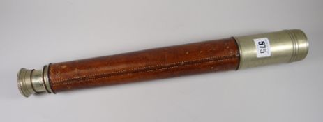A Ross of London pattern number 373 vintage telescope with leatherwork handle Condition reports