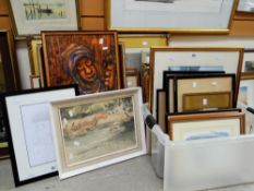 A quantity of framed pictures and prints (proceeds to Wales Air Ambulance) Condition reports