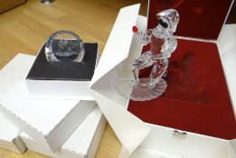 A Swarovski 2001 annual edition 'Masquerade Harlequin' sculpture (boxed) and with title paperwork,