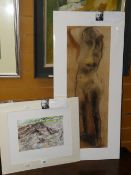 PETER NICHOLAS (1934-2015) prints - the first entitled 'Rosemary', (2/2), printed signature and