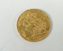 Edward VII 1909 gold full sovereign Condition reports provided on request by email for this