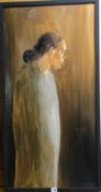 RICHARD O'CONNELL oil on canvas - ghost figure, 97 x 48cms Condition reports provided on request