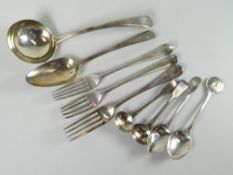 A small parcel of mixed silver flatware, 7oz Condition reports provided on request by email for this