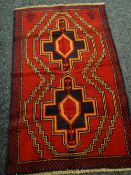 New Baluchi rug, 138 x 87cms Condition reports provided on request by email for this auction