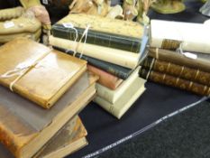 A collection of thirteen antiquarian books including `A Prize Essay` by Rev W Jones, dated 1841, `