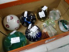 Collection of twentieth century glass paperweights including Caithness Condition reports provided on