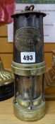 A late nineteenth / early twentieth century miners lamp by E Thomas & Williams of Aberdare,