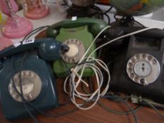 Three vintage telephones Condition reports provided on request by email for this auction otherwise