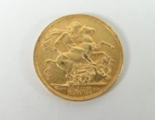 Edward VII 1905 gold full sovereign Condition reports provided on request by email for this