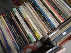 A crate of box set LP records and others, mainly opera Condition reports provided on request by