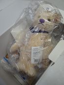 A boxed limited edition Steiff Diamond Jubilee commemorative bear set with a genuine solitaire