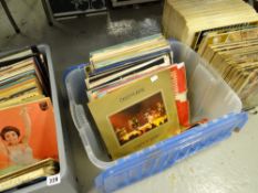 A large collection of LP records including Deep Purple, Genesis, Led Zeppelin together with a