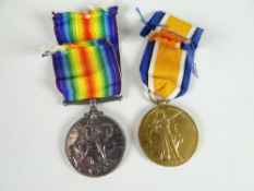 Two WWI medals inscribed to Dvr. W Wilson ASC T3-027695 Condition reports provided on request by