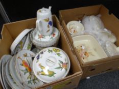 A large quantity of Royal Worcester 'Evesham' cookware and a quantity of Poole tableware Condition