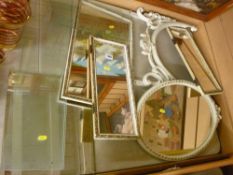 Quantity of French style mirrors etc