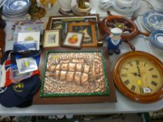 Mixed collection of marine related collectables and books