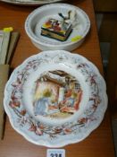 Wedgwood Peter Rabbit bowl, a Royal Doulton Brambly Hedge plate etc