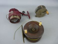 Three vintage fishing reels