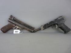 Two vintage air pistols - a Webley Snr no. 1128 and a Diana SP50 (varying conditions, probably not
