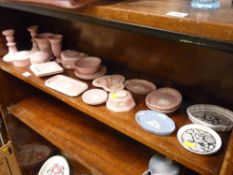 Large parcel of pink Wedgwood Jasperware and other Wedgwood items
