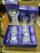 Parcel of boxed Edinburgh crystal glassware including tumblers