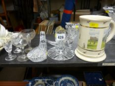 Waterford Crystal desk paperweight in the form of a golf club's head, a Pointer's of London