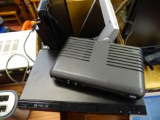 Two flatscreen TVs and associated equipment E/T