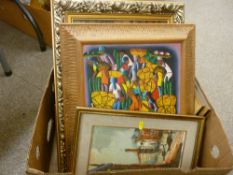Quantity of framed pictures and prints