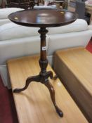 Tray top wine table on tripod feet