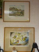 JAMES PRIDDEY print - Cader Idris, signed in pencil, 24 x 31 cms and a P H HARRIS? print - garden