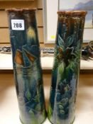 Pair of stoneware Dutch tall jugs