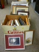 Quantity of framed pictures and prints