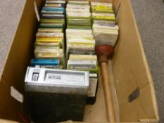 Harry Moss Super 8 car stereo player and thirty plus cassette tapes, various artists including