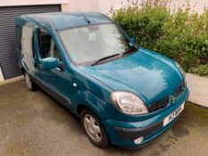 Renault Kangoo Expression Auto Estate Car, petrol, private registration number H3 WSH, 1598cc, MOT