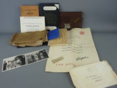 Collection of ephemera and an 'Observer's Book of Birds', ephemera includes de-mob and discharge