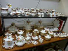 Very large collection of approximately one hundred fifty pieces of Royal Albert 'Old Country