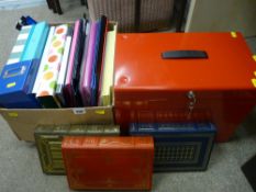 Three first edition signed books by Irvine Stone, Paul Theroux and Wright Morris along with a filing