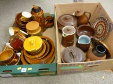Good selection of Hornsea and other stoneware table crockery and storage containers