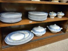 Parcel of Allies Staffs blue and white dinnerware