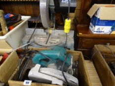 Delta 10in power mitre saw and a circular saw in an old vintage box E/T