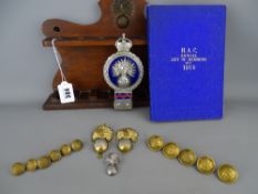 Collection of Honorable Artillery Company memorabilia including a '1914 List of Members' book, a